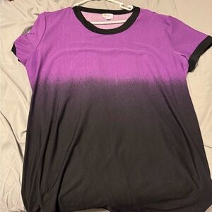LuLaRoe Purple and Black Ombre Short Sleeve Tee